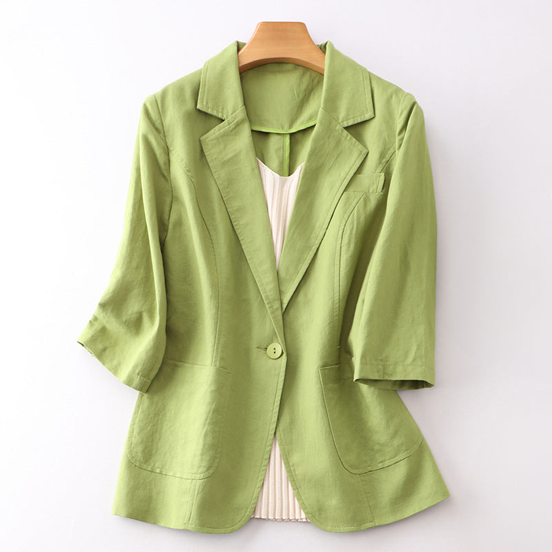 Valentina Linen Blazer