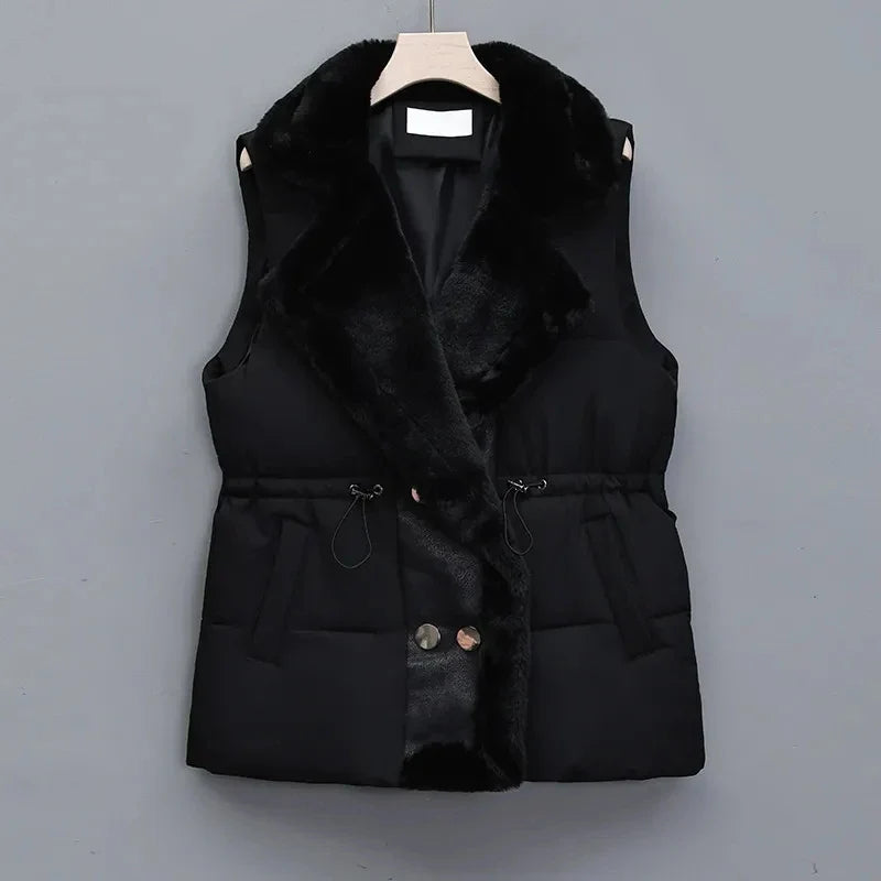 Elise Rossi Fleece Puffer Vest