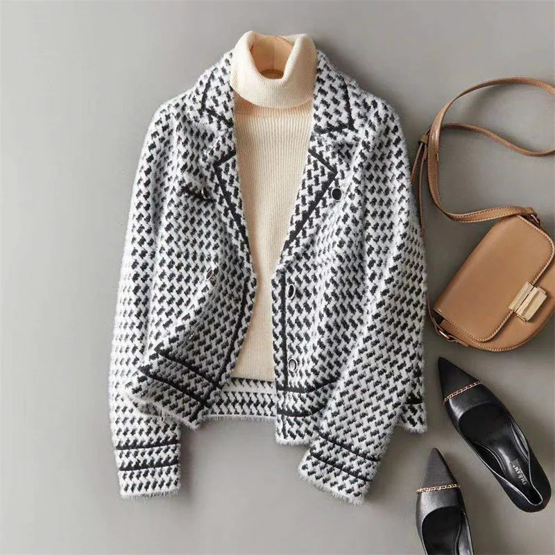 Celeste Houndstooth Jacket