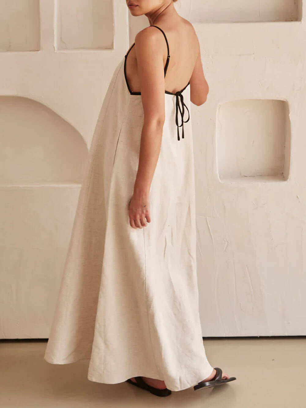 Summer Vibe Contrasting Suspender Dress