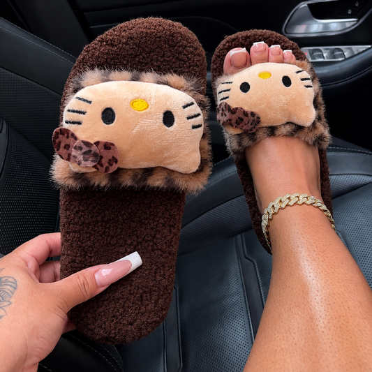 Leopard Fur Print Hello Kitty