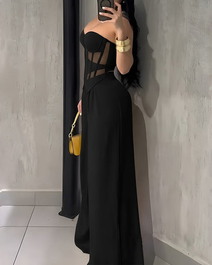The Bandeau  Wide-Leg Jumpsuit