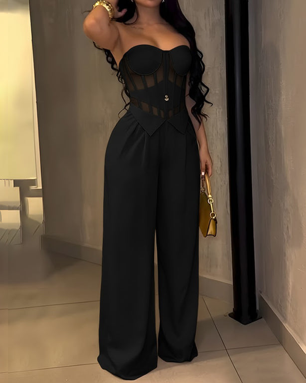 The Bandeau  Wide-Leg Jumpsuit
