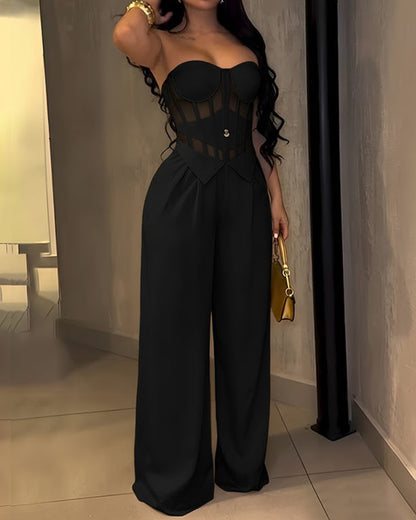 The Bandeau  Wide-Leg Jumpsuit