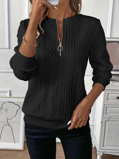 SWEATER WITH ZIPPER - Kamoori