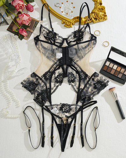 RaveStone Ashen Lace Bra Set