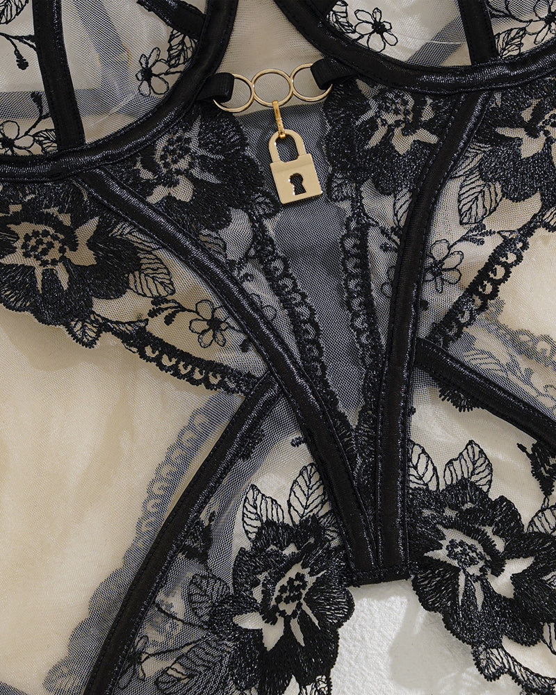 RaveStone Ashen Lace Bra Set