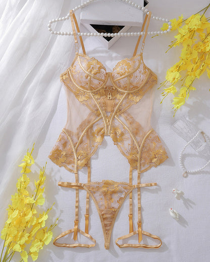 RaveStone Ashen Lace Bra Set