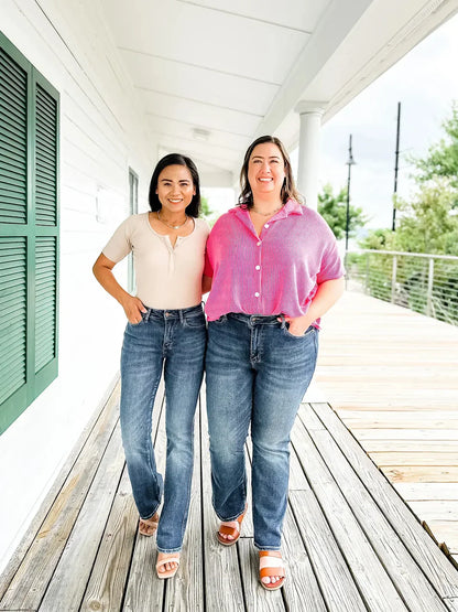 Void Blossom Tummy Control Bootcut Jeans