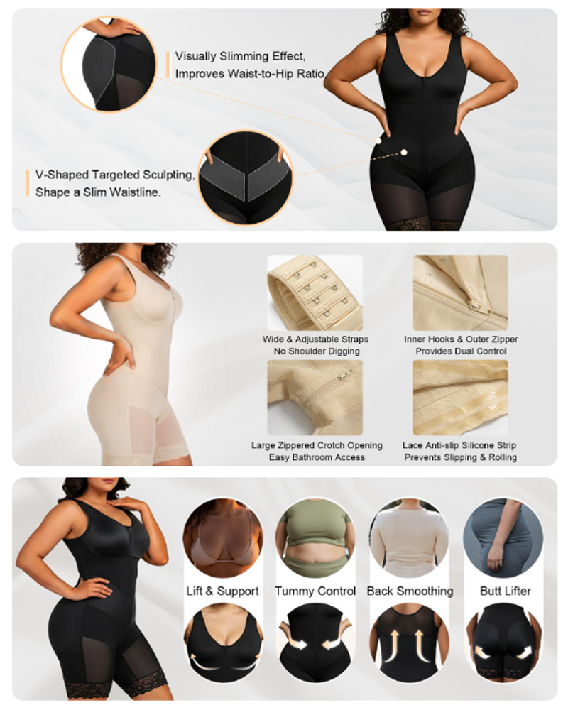 The Sandra Elastic Tummy Control Bodysuit