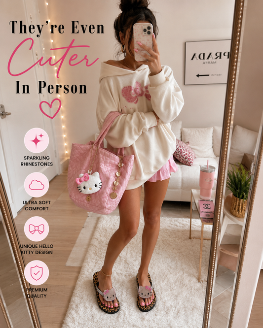 Hello Kitty Rhinestone Leopard Print