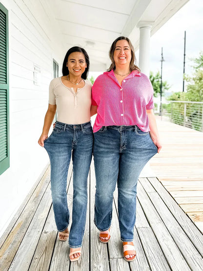 Void Blossom Tummy Control Bootcut Jeans