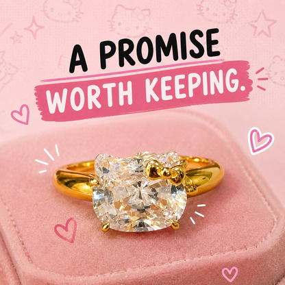 Hello Kitty Promise Ring - Adjustable Sizing