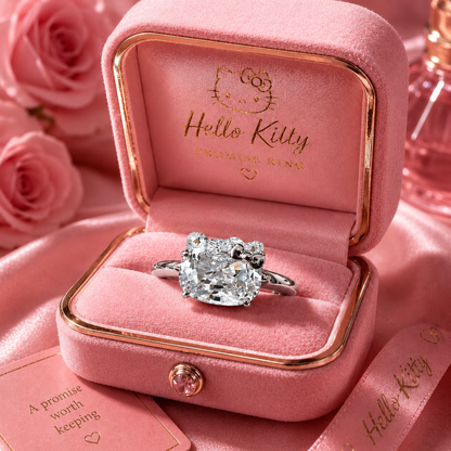 Hello Kitty Promise Ring - Adjustable Sizing