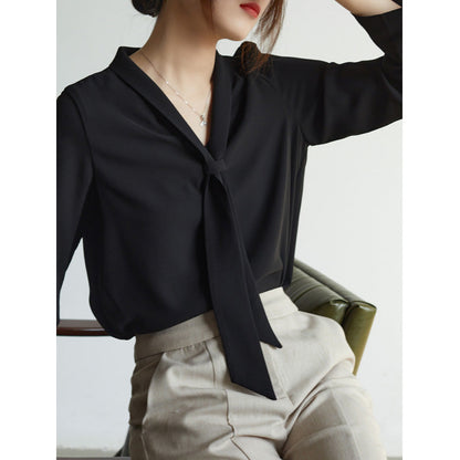 Amelie Tie-Neck Blouse