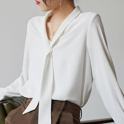 Amelie Tie-Neck Blouse