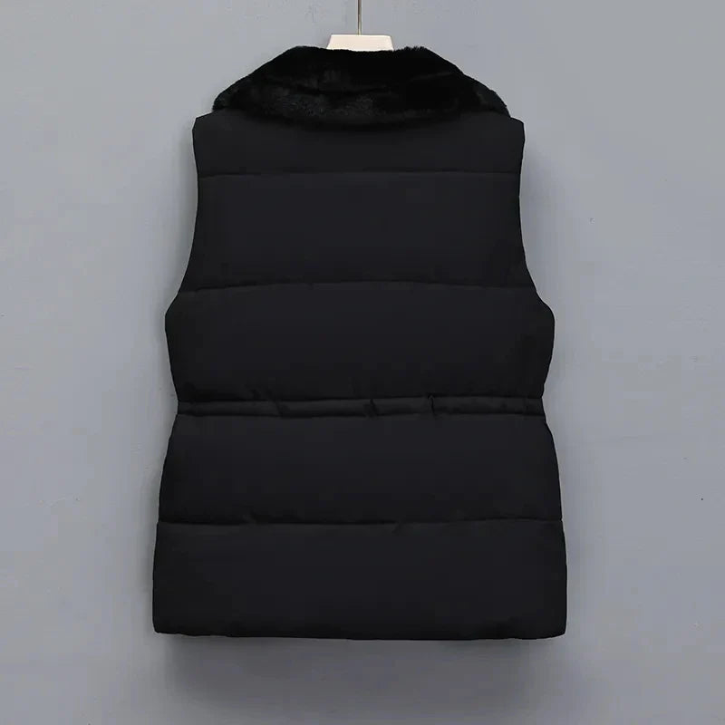 Elise Rossi Fleece Puffer Vest