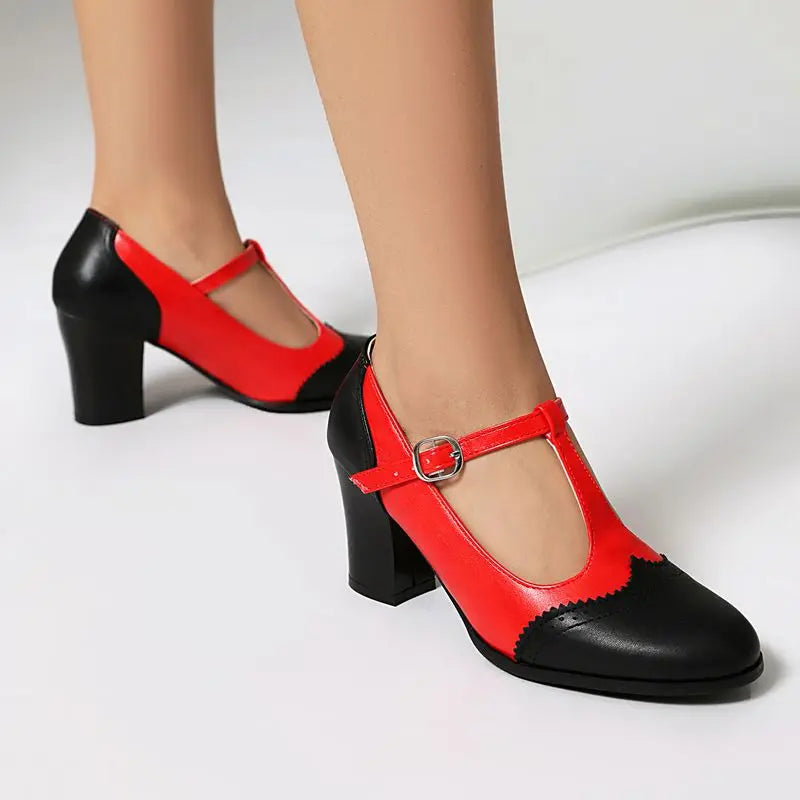 Mary Jane Block Heels