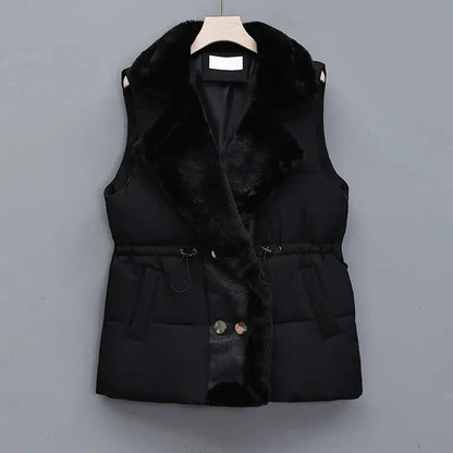 Elise Rossi Fleece Puffer Vest