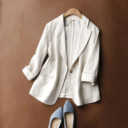 Whispered Linen Blazer