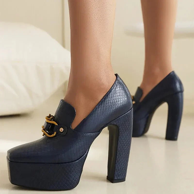 THE SYLVIA PLATFORM HEELS