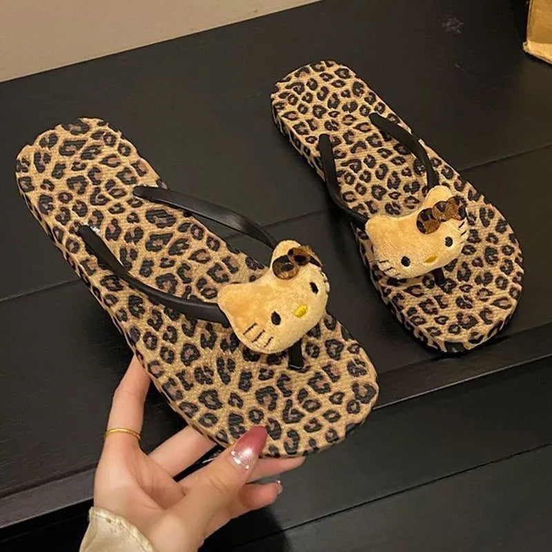 HelloKitty Leopard Slippers