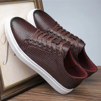 Beaumont Leather Weave Sneakers