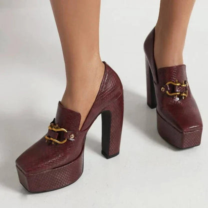 THE SYLVIA PLATFORM HEELS
