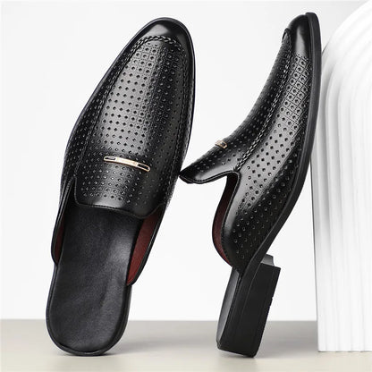 Roucier Genuine Leather Mules