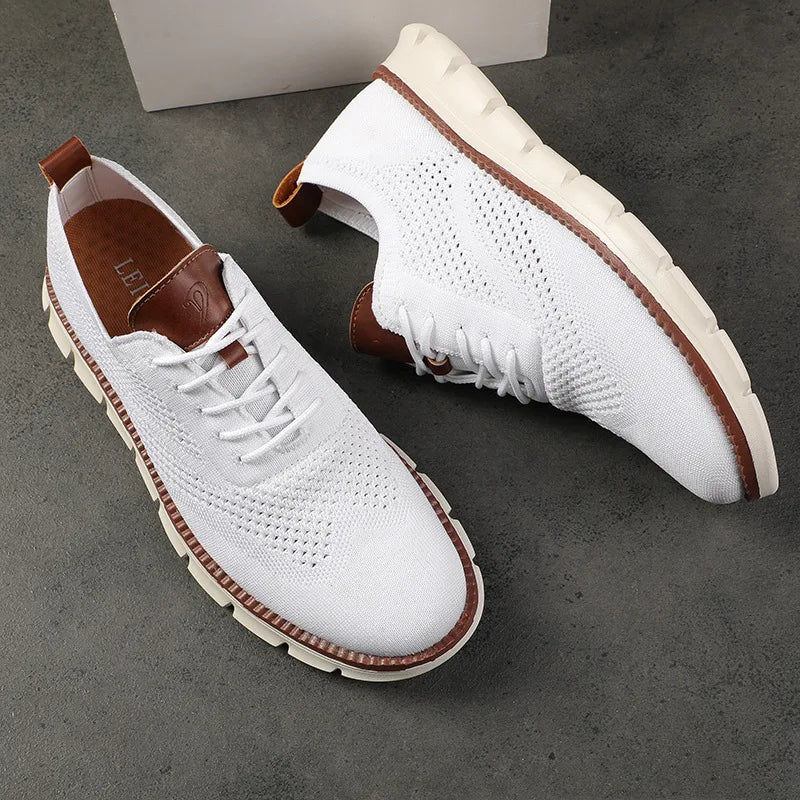 Arden Leather Knit Sneakers