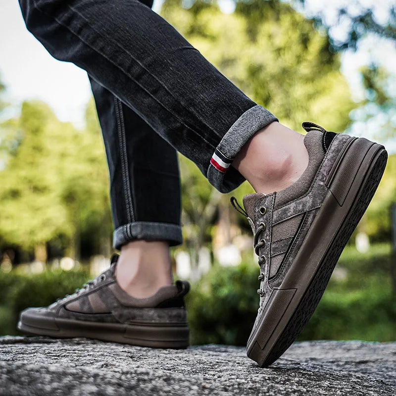 CAT® UrbanStride Leather Sneakers - Kamoori
