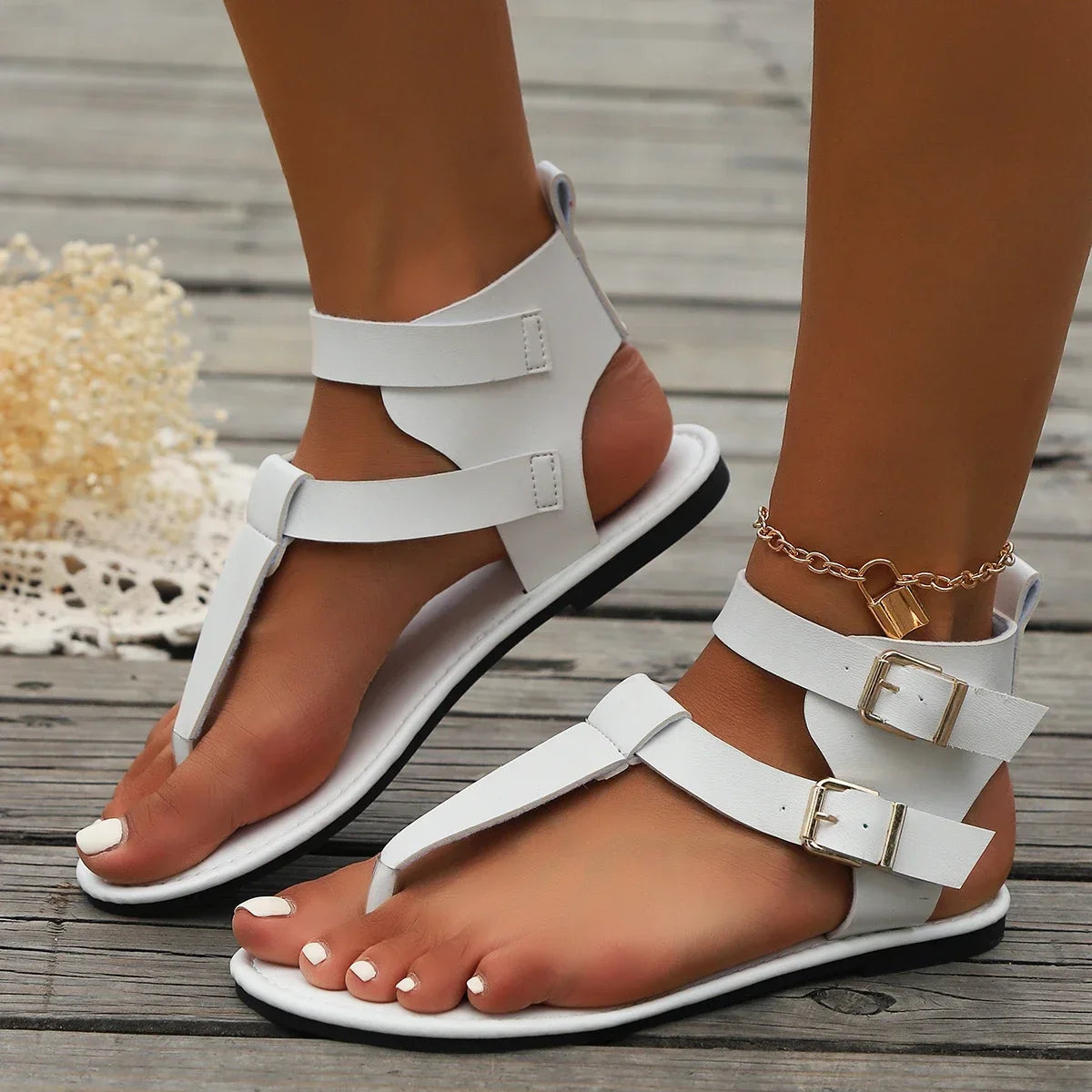 Avelyn Leather Sandals