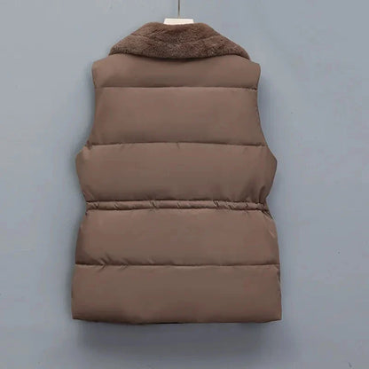 Elise Rossi Fleece Puffer Vest