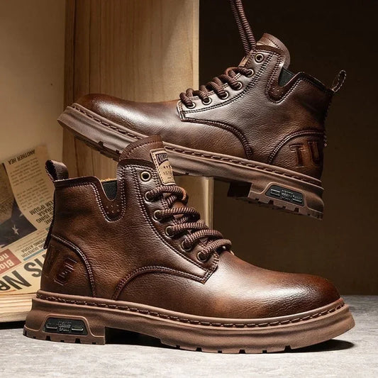 Rustic Forge Leather Boots
