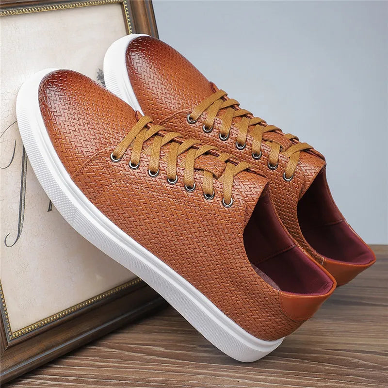 Beaumont Leather Weave Sneakers