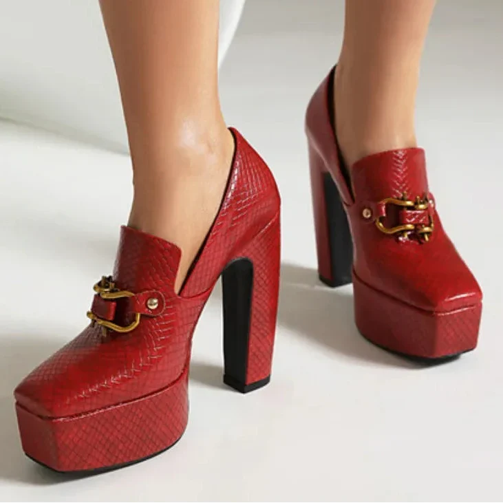 THE SYLVIA PLATFORM HEELS