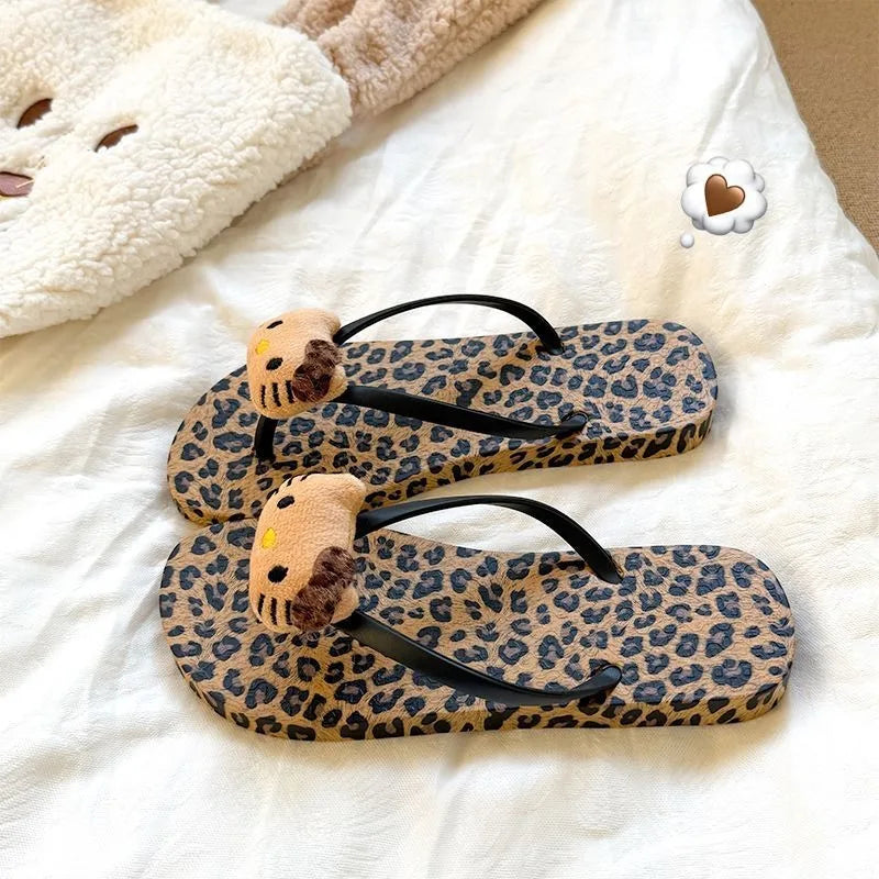 HelloKitty Leopard Slippers