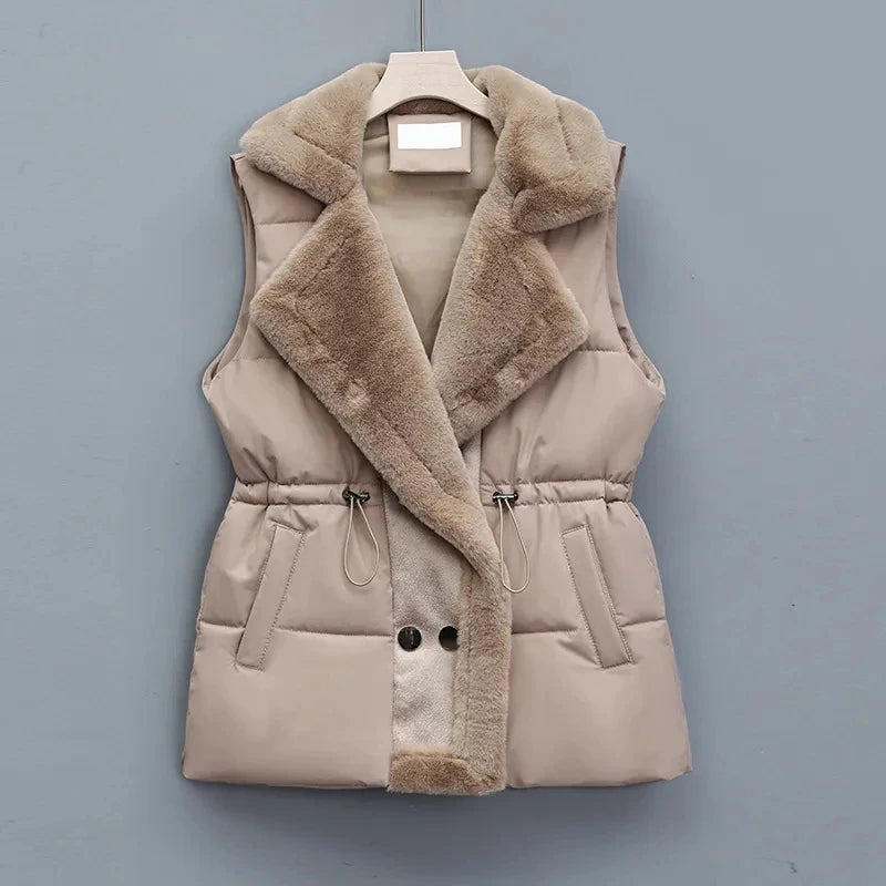 Elise Rossi Fleece Puffer Vest