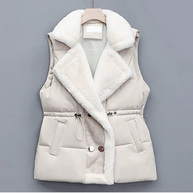 Elise Rossi Fleece Puffer Vest