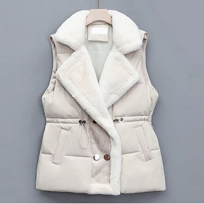 Elise Rossi Fleece Puffer Vest