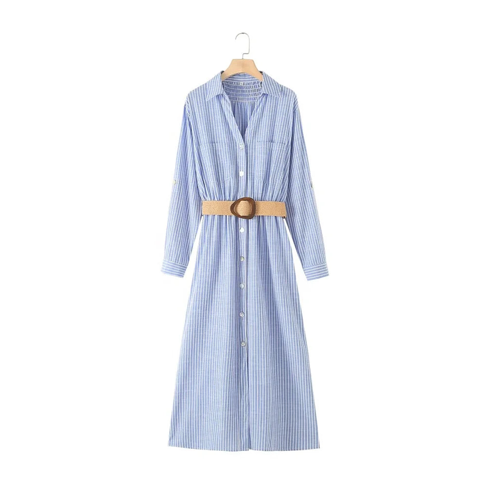 Solana Belted Midi Dress