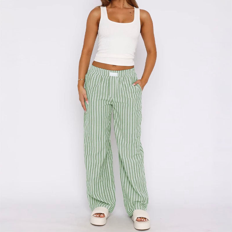Riviera Striped Trousers