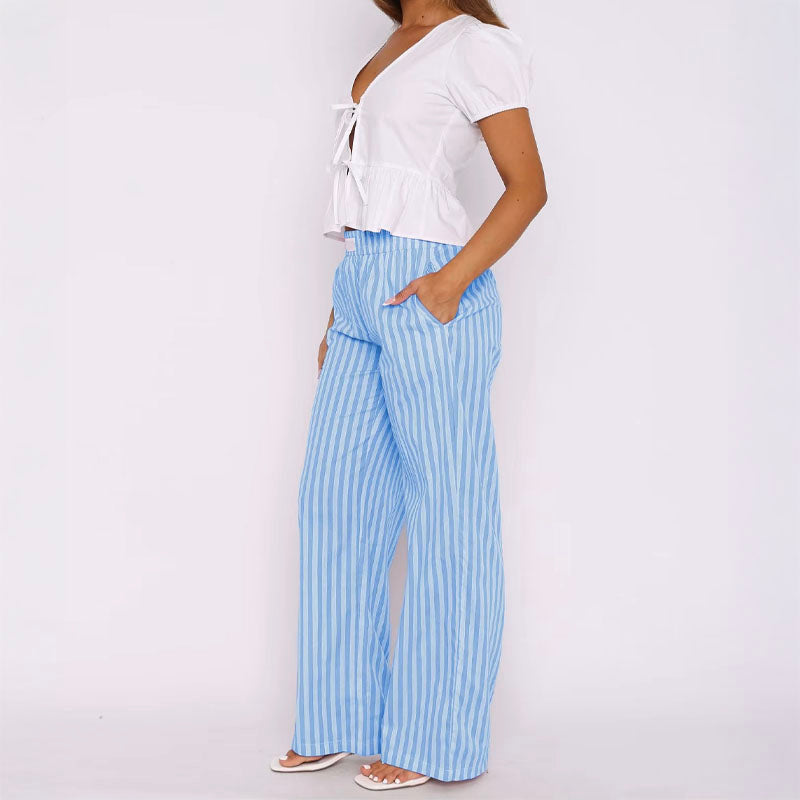 Riviera Striped Trousers