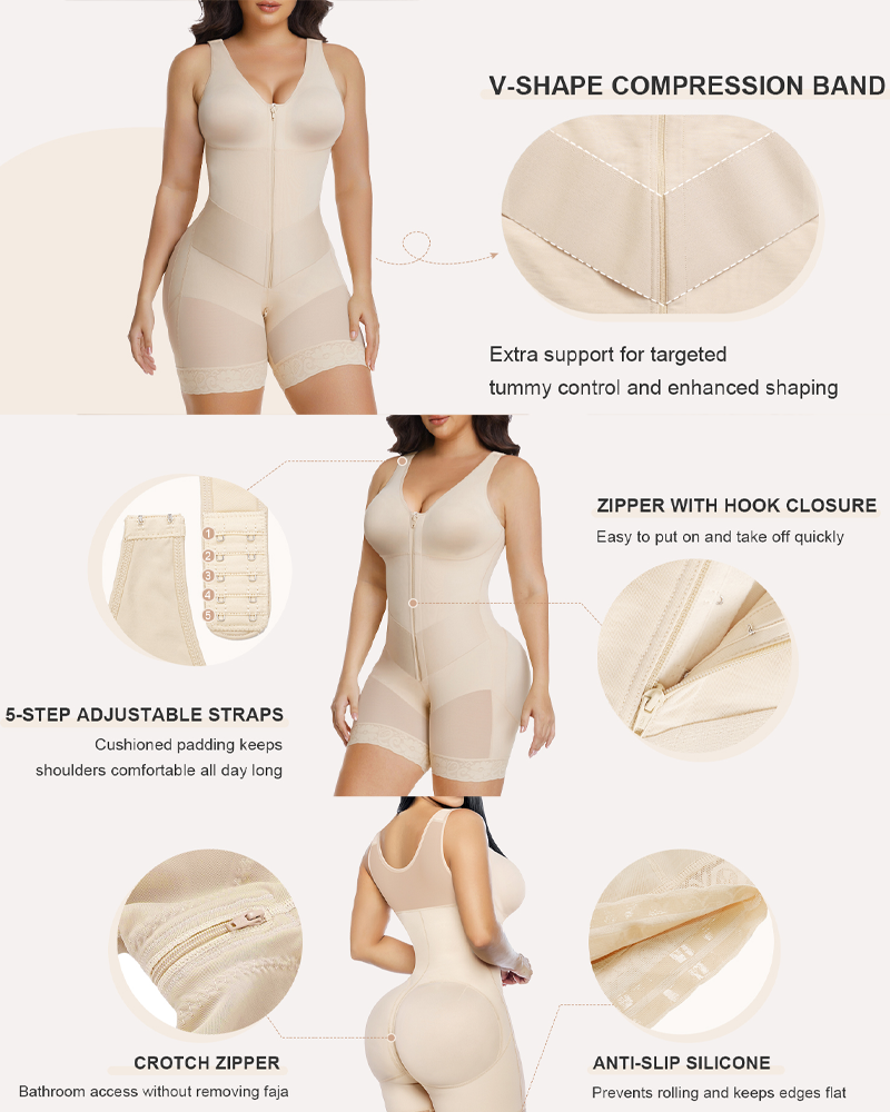 The Sandra Elastic Tummy Control Bodysuit