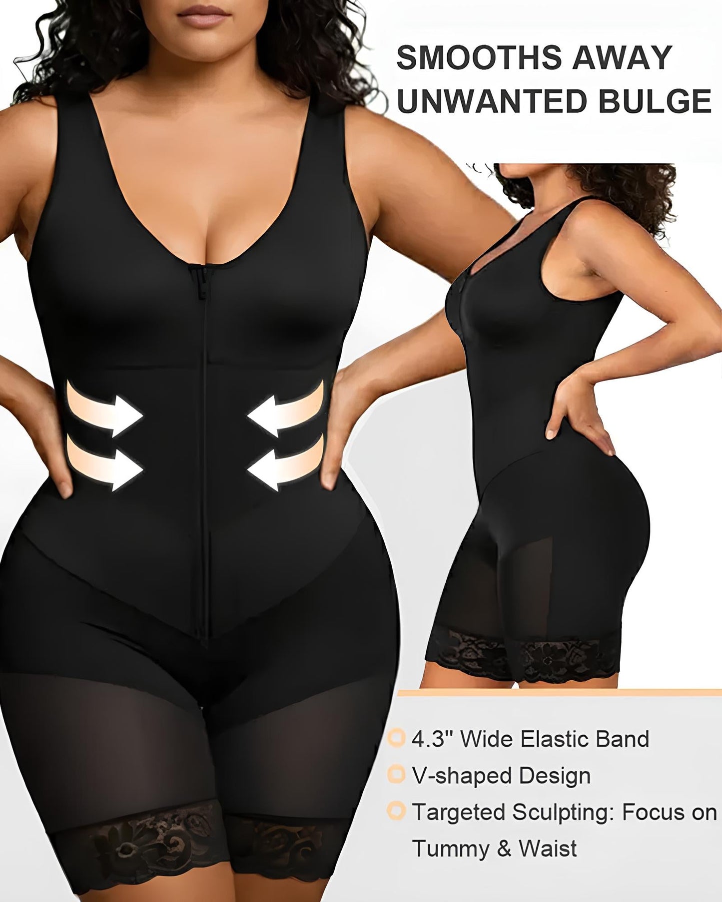 The Sandra Elastic Tummy Control Bodysuit