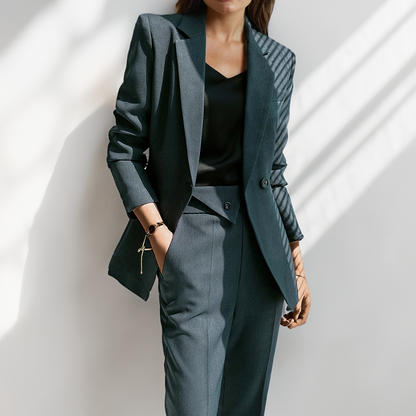 Sculpted Elegance Suit