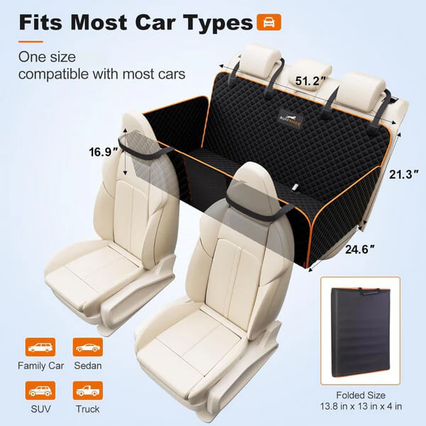 PawRanger™ - Hard Bottom Back Seat Extender + Free Dog Bed
