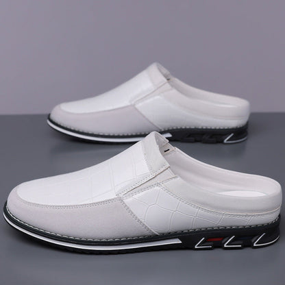 Cavari Leather Mules